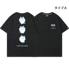 人気キャラ プリント トップス 楽しい気分 ユニセックス 半袖Ｔシャツ