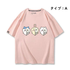 人気キャラ プリント トップス 身体構造 ユニセックス 半袖Ｔシャツ