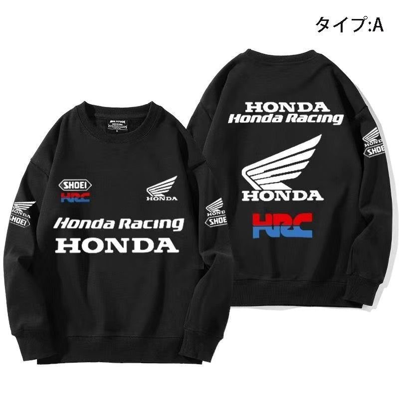 スポーツ＆カルチャー プリント トップス レーシング系 ユニセックス 長袖 スウェット