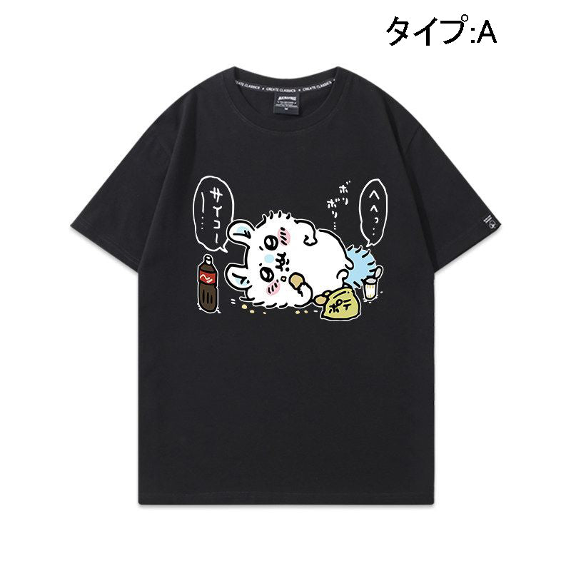 人気キャラ プリント トップス 楽しむ ユニセックス 半袖Ｔシャツ