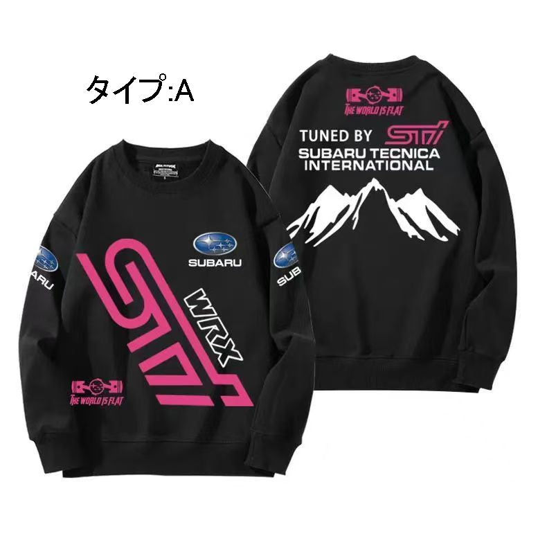 スポーツ＆カルチャー プリント トップス STI ユニセックス 長袖 スウェット
