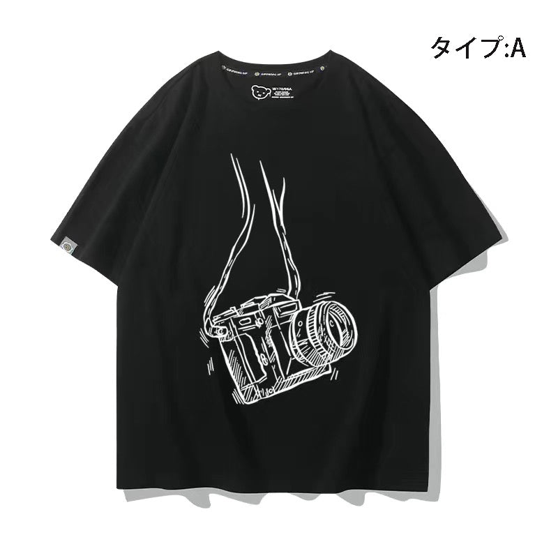スポーツ＆カルチャー プリント トップス Camera Sutra ユニセックス 半袖 Ｔシャツ