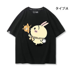 人気キャラ プリント トップス 遠足 ユニセックス 半袖Ｔシャツ