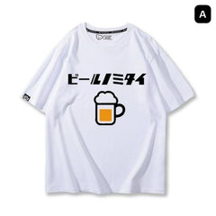スポーツ＆カルチャー プリント トップス 食べたい飲みたい プリント ユニセックス 半袖Ｔシャツ