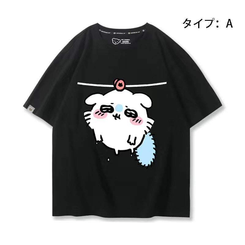 人気キャラ プリント トップス 洗濯 ユニセックス 半袖Ｔシャツ