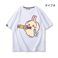 人気キャラ プリント トップス お菓子 ユニセックス 半袖Ｔシャツ