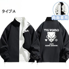 人気キャラ プリント トップス スタンドパワー 両面着用 春秋 防風 ユニセックス アウター