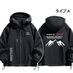 スポーツ＆カルチャー プリント ストリート×アウトドア メンズ 防風 防寒 レーシングジャケット