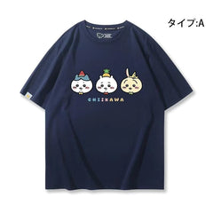 人気キャラ プリントトップス 果物 ユニセックス 半袖Ｔシャツ