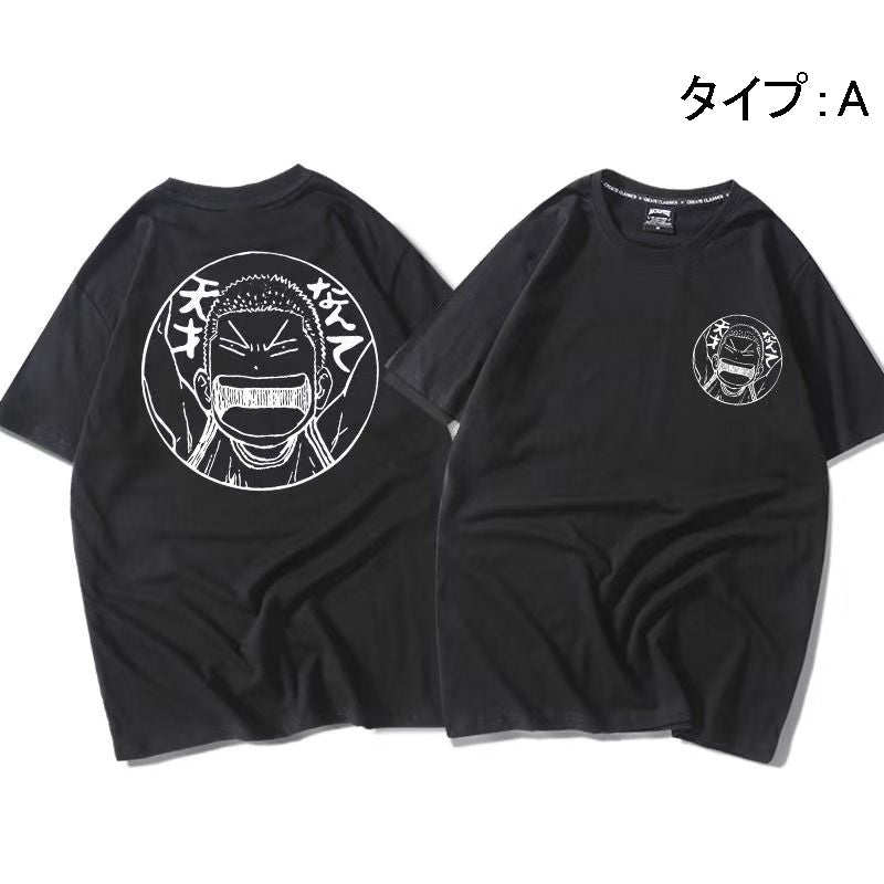 人気キャラ プリント トップス バスケの達人 ユニセックス 半袖Ｔシャツ