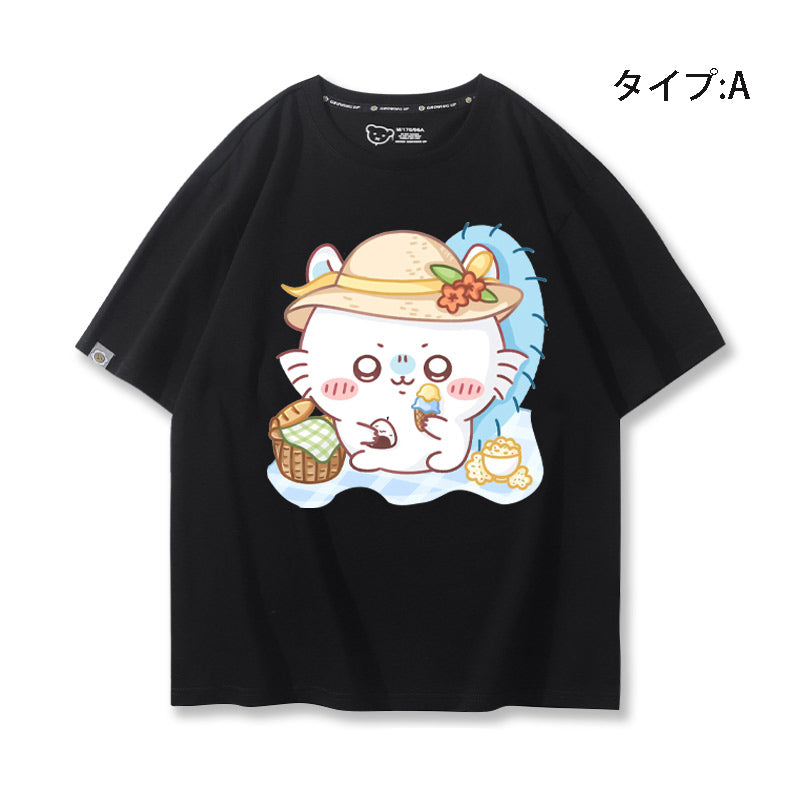 人気キャラ プリント トップス ピク楽しいひととき ユニセックス 半袖Ｔシャツ