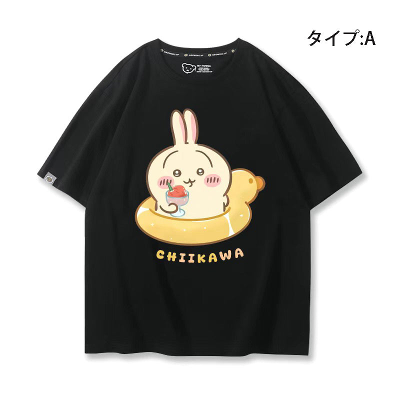 人気キャラ プリント トップス 水泳 ユニセックス 半袖Ｔシャツ