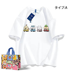 人気キャラ プリント トップス 新米運転手 ユニセックス 半袖Ｔシャツ