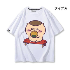 人気キャラ プリント トップス おかし ユニセックス 半袖Ｔシャツ