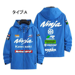 スポーツ＆カルチャー プリント アウター 車好き向け メンズ 防風 防寒 レーシングジャケット