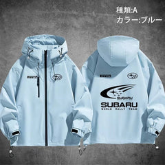 スポーツ＆カルチャー プリント アウター モータースポーツテイスト 防風 防寒 レーシングジャケット