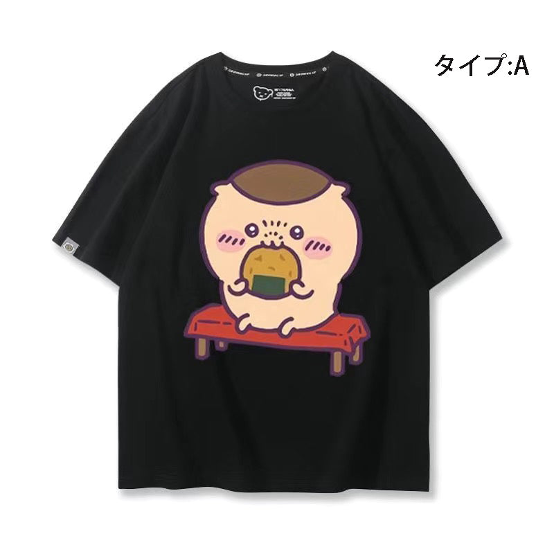 人気キャラ プリント トップス おかし ユニセックス 半袖Ｔシャツ