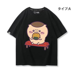 人気キャラ プリント トップス おかし ユニセックス 半袖Ｔシャツ
