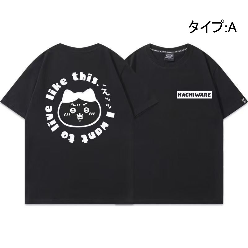 人気キャラ プリント トップス アイコン ユニセックス 半袖Ｔシャツ