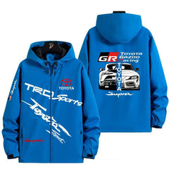 スポーツ＆カルチャー プリント スポーツカー系デザイン メンズ 防風 防寒 レーシングジャケット