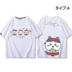 人気キャラ プリント トップス 鯛焼き ユニセックス 半袖Ｔシャツ