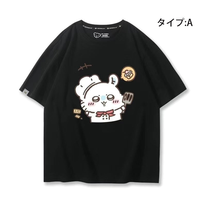 人気キャラ プリント トップス シェフ ユニセックス 半袖Ｔシャツ