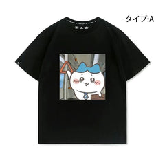 人気キャラ プリント トップス 会社員 ユニセックス 半袖Ｔシャツ