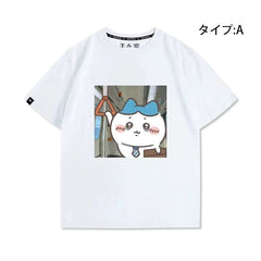 人気キャラ プリント トップス 会社員 ユニセックス 半袖Ｔシャツ