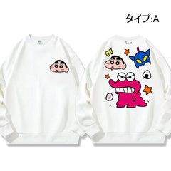 人気キャラ プリント トップス 日常を楽しむ ユニセックス 長袖 スウェット