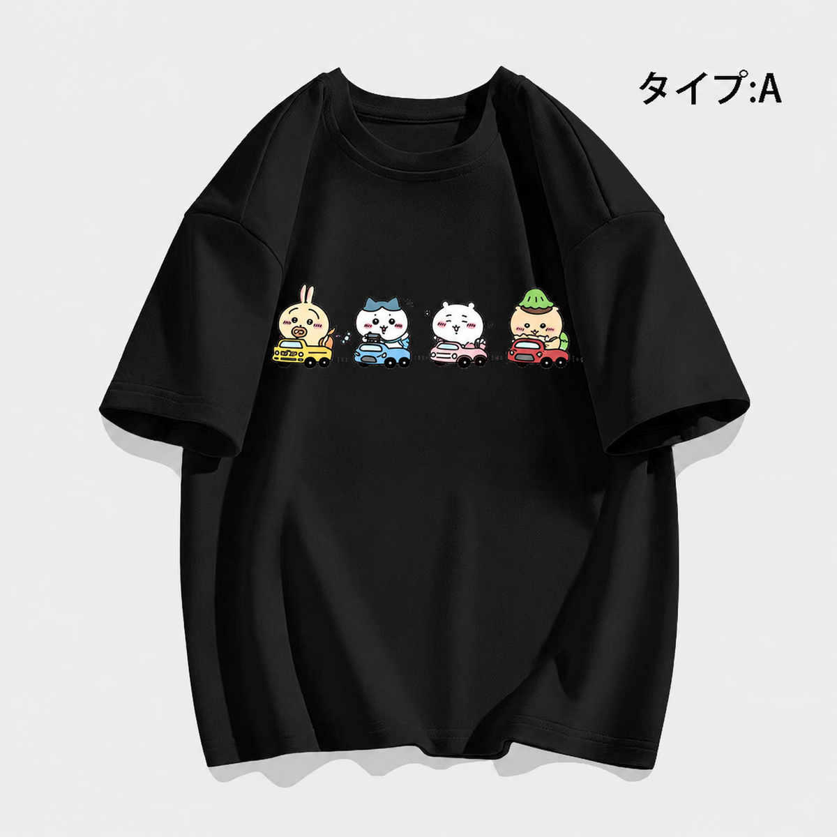 人気キャラ プリント トップス 新米運転手 ユニセックス 半袖Ｔシャツ