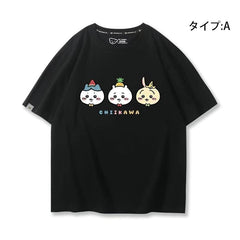 人気キャラ プリントトップス 果物 ユニセックス 半袖Ｔシャツ