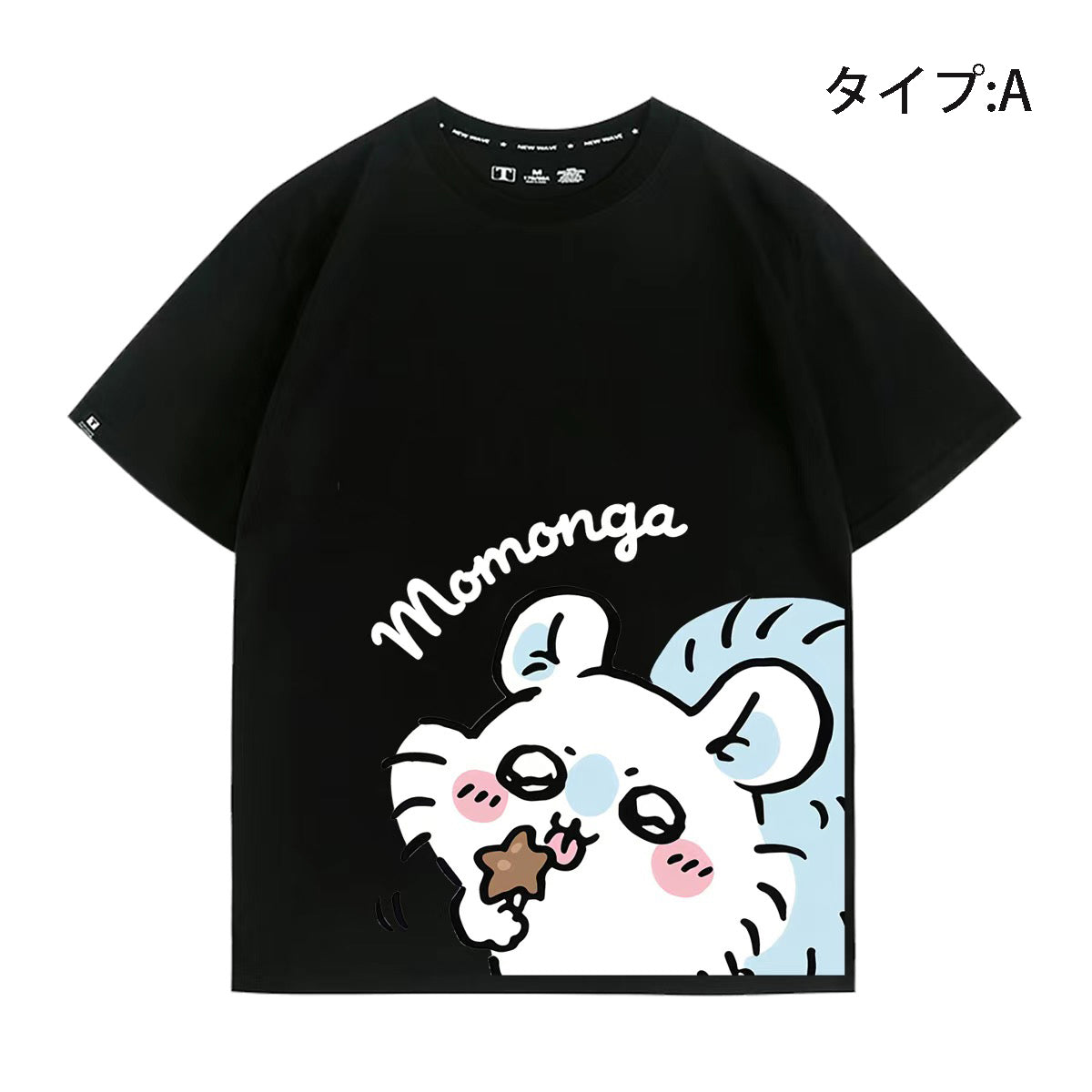人気キャラ プリント トップス 役作業 ユニセックス 半袖Ｔシャツ