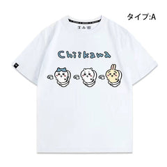 人気キャラ プリント トップス リラックス タイム ユニセックス 半袖Ｔシャツ