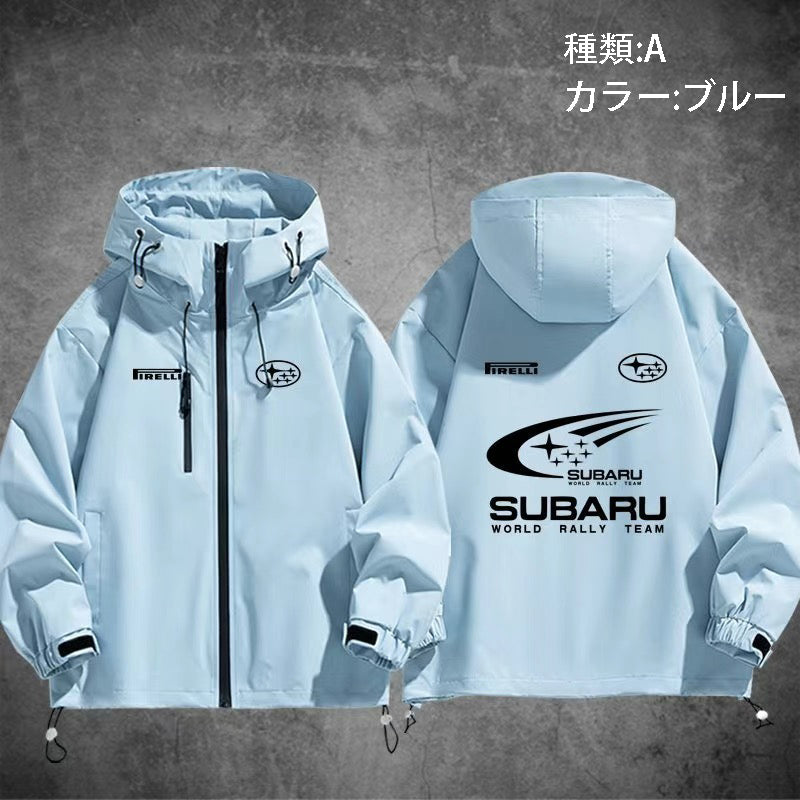 スポーツ＆カルチャー プリント アウター モータースポーツテイスト 防風 防寒 レーシングジャケット