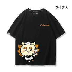 人気キャラ プリント トップス スイーツ店 ユニセックス 半袖Ｔシャツ