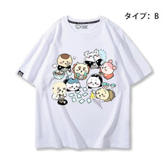 人気キャラ プリント トップス 日常 ユニセックス 半袖Ｔシャツ