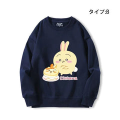 人気キャラ プリント トップス ケーキ ユニセックス 長袖 スウェット