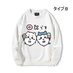 人気キャラ プリント トップス 変わりやすい天気 ユニセックス 長袖 スウェット