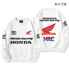 ユニセックス 長袖 スウェット トップス丨バイカースタイル レーシング系