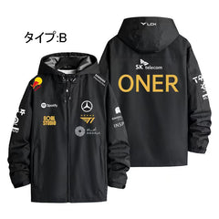 スポーツ＆カルチャー プリント アウター ハイエンドスポーツ メンズ 防風 防寒 レーシングジャケット