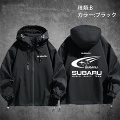 スポーツ＆カルチャー プリント アウター モータースポーツテイスト 防風 防寒 レーシングジャケット