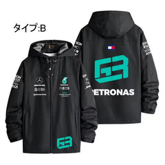スポーツ＆カルチャー プリント アウター カーナンバー 44 メンズ 防風 防寒 レーシングジャケット