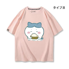 人気キャラ プリント トップス お昼の時間 ユニセックス 半袖Ｔシャツ