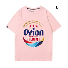 スポーツ＆カルチャー プリント トップス 生ビール ユニセックス 半袖Ｔシャツ
