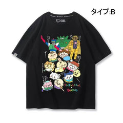 人気キャラ プリント トップス しんちゃんコスプレ ユニセックス 半袖Ｔシャツ