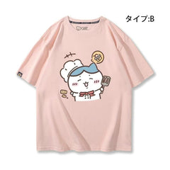 人気キャラ プリント トップス 料理人 ユニセックス 半袖Ｔシャツ