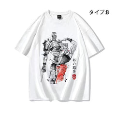 人気キャラ プリント トップス STANDPOWER ユニセックス 半袖 Ｔシャツ