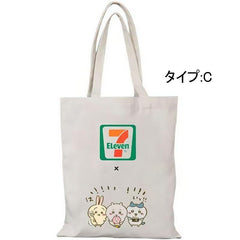 人気キャラ プリント バッグ セブンコラボ ユニセックス 軽量＆収納力抜群 キャンバス トートバッグ