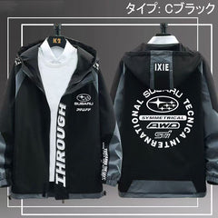 スポーツ＆カルチャー プリント ハイパフォーマンス系 メンズ 防風 防寒 レーシングジャケット