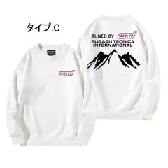 スポーツ＆カルチャー プリント トップス STI ユニセックス 長袖 スウェット